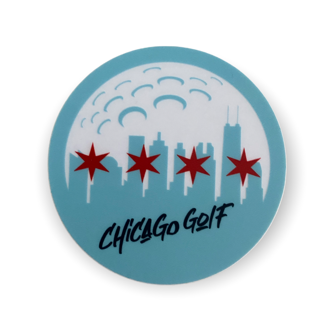 Chicago Golf Stars Sticker