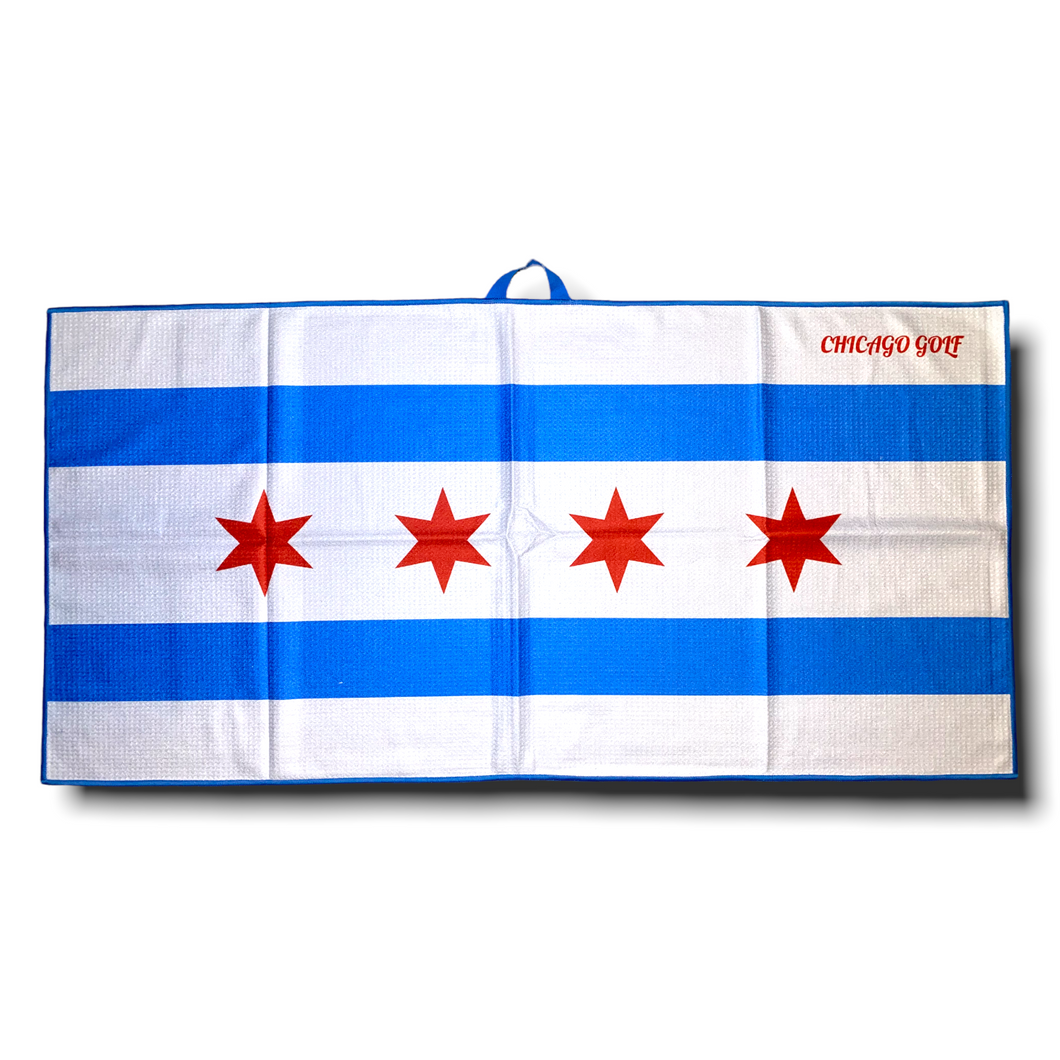 Chicago Golf Flag Tour Players Towel